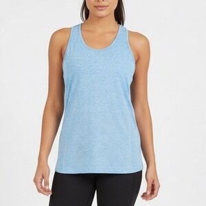 Neleus Tank Top Womens XL Blue Space Dye Racerback Scoop Neck Pullover Active
